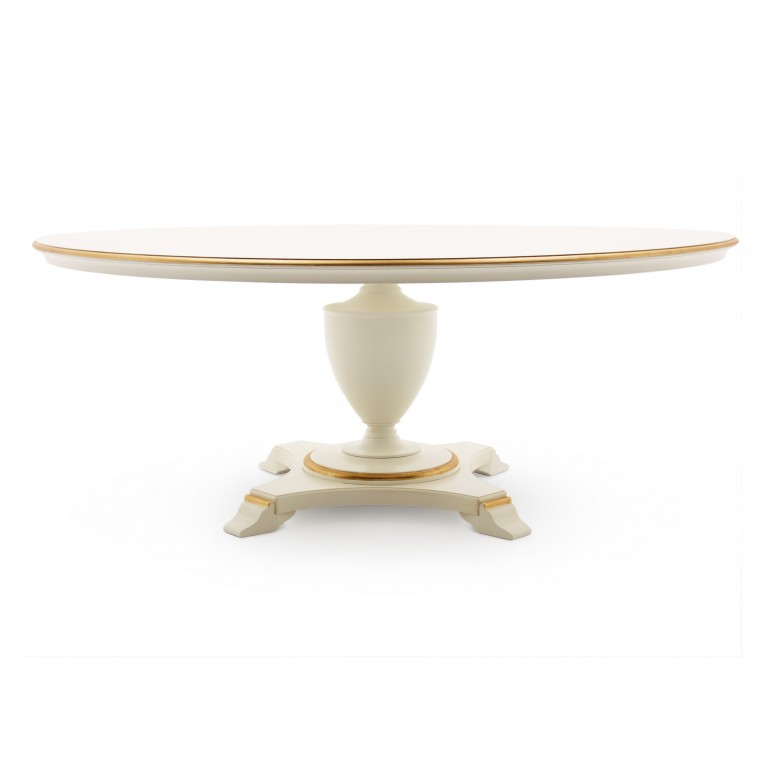 7123 classic style round wood table biscotus