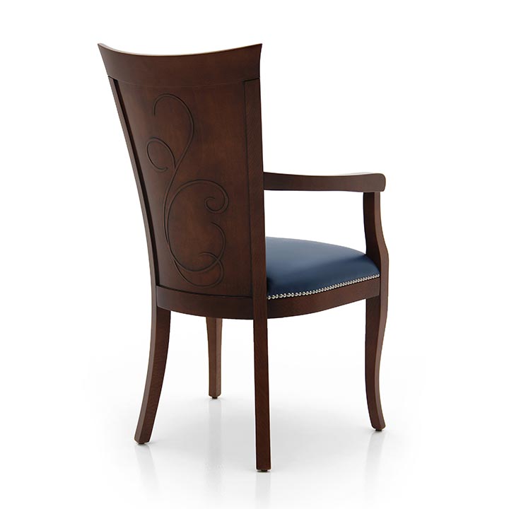 736 modern style wood armchair feel4