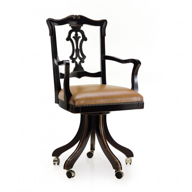 7368 classic style wood armchair ducale