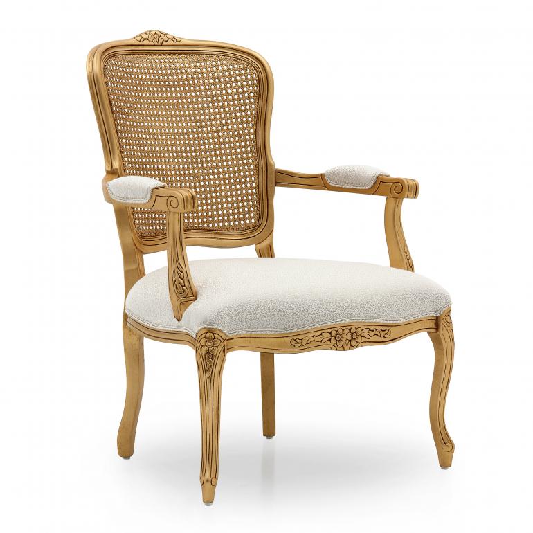 8002 classic style wood armchair luisa
