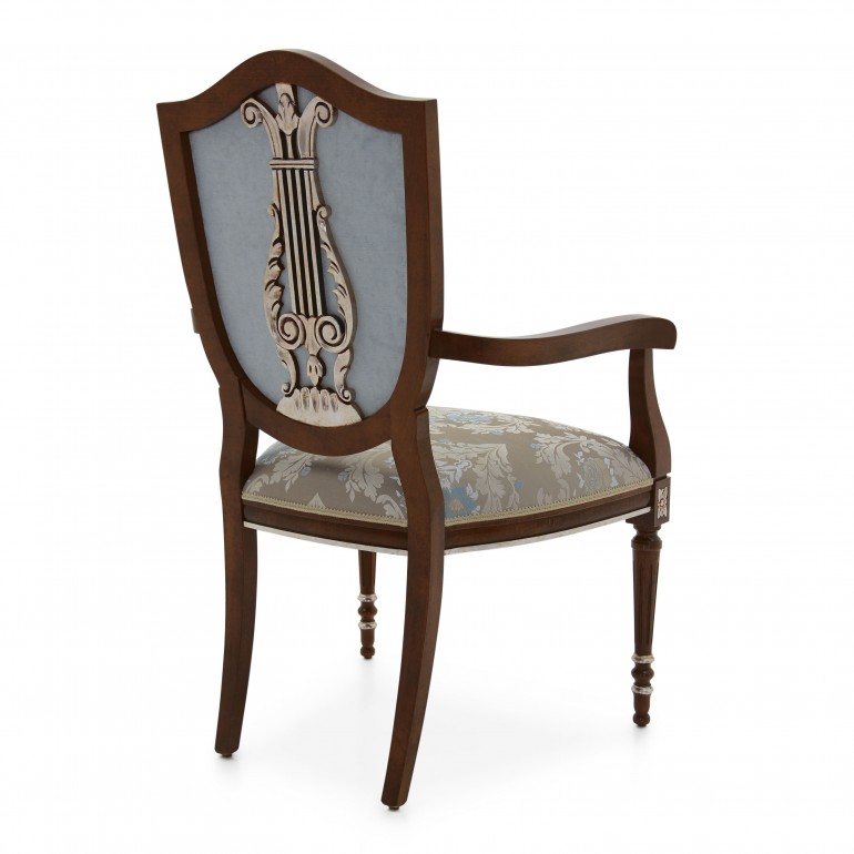 8409 classic style wood armchair violino b4