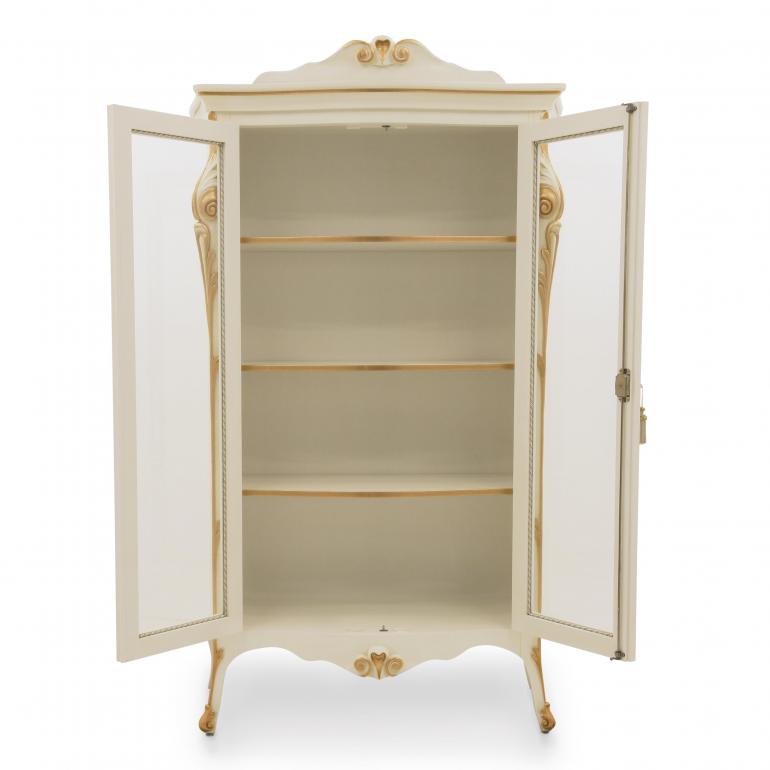 8456 classic style wood glass cupboard aura b3