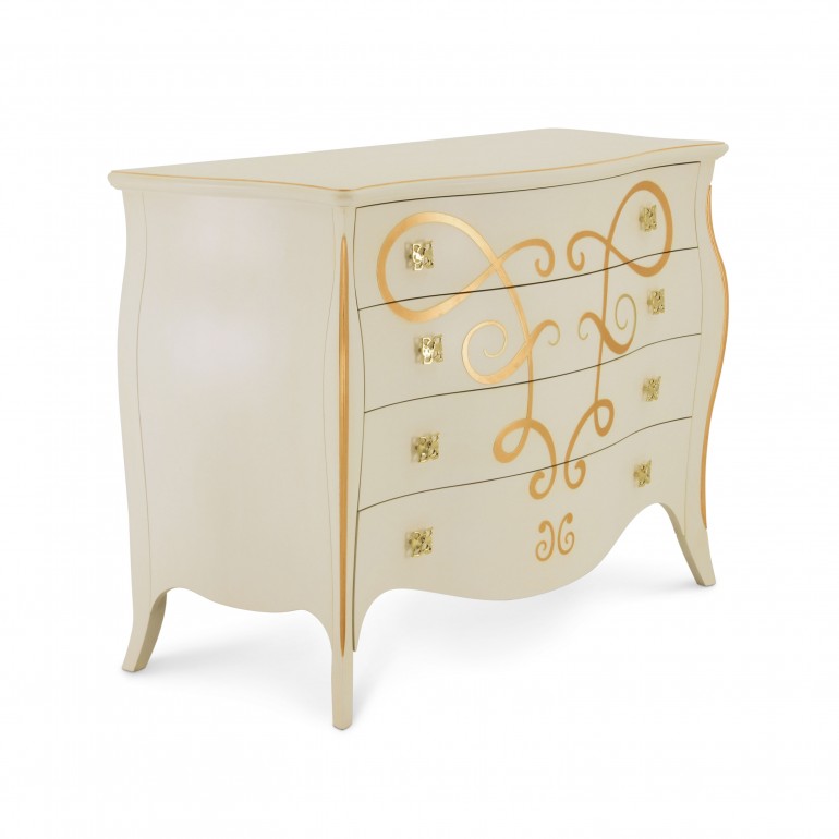 8574 classic style wood chest butterfly3