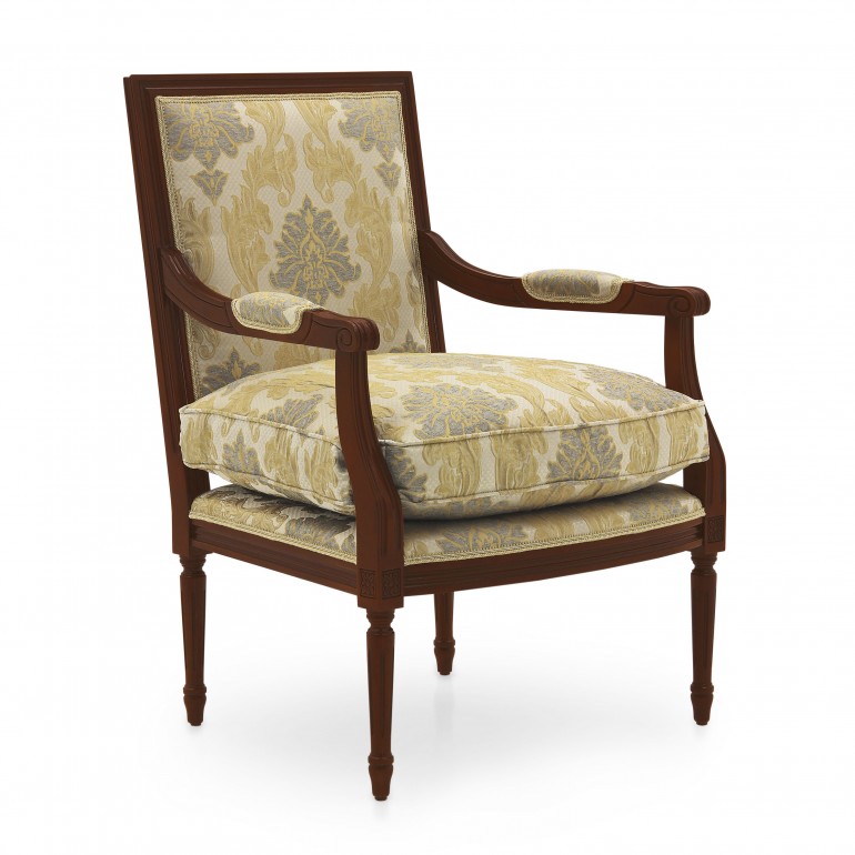 8611 classic style wood armchair luigi