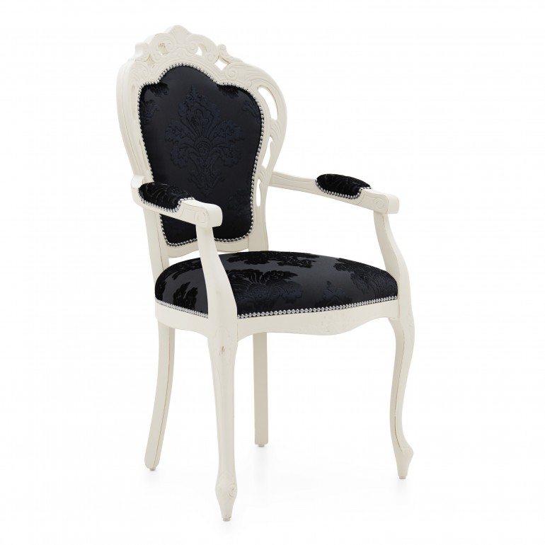9498 classic style wood armchair traforata2