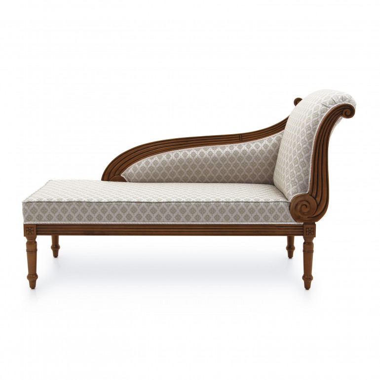 9521 classic style wood chaise longue cerere