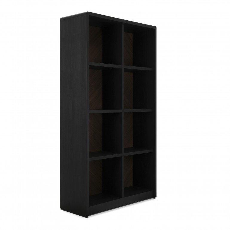 9914 modern style wood bookcase moon9
