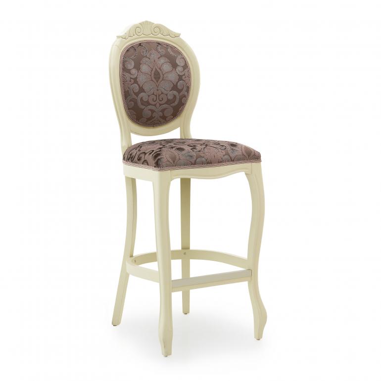 Bar Stools Italian Furniture Sevense 9942 Classic Style Wood Barstool Sabry