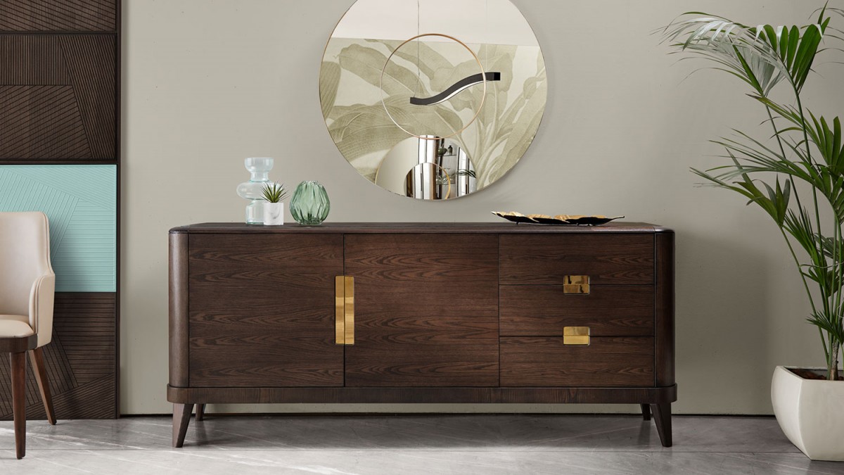 ada contemporary ash wood sideboard 9956