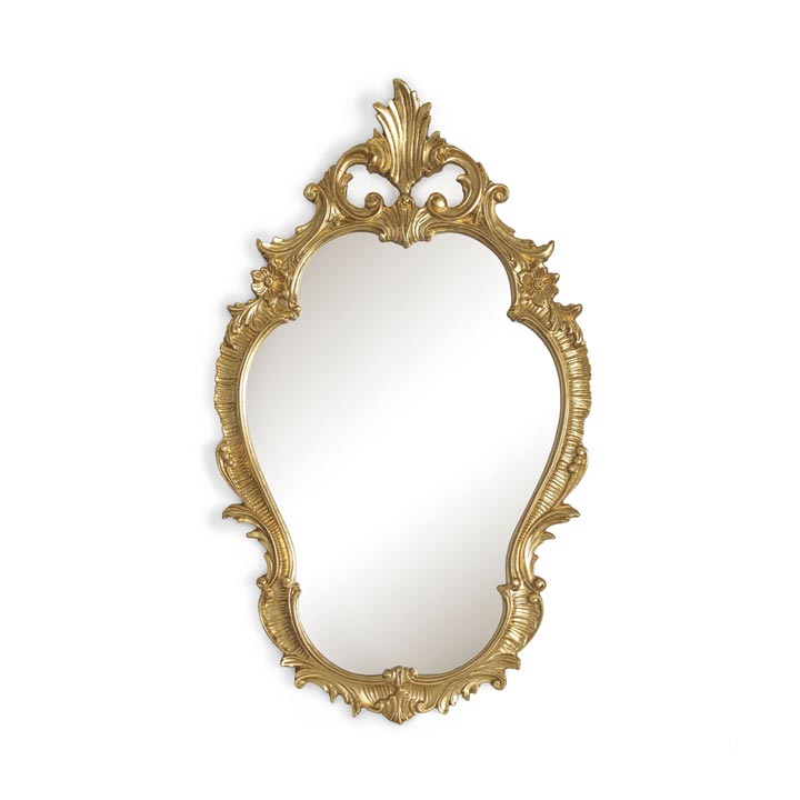 baroque style wood mirror caspio 4742