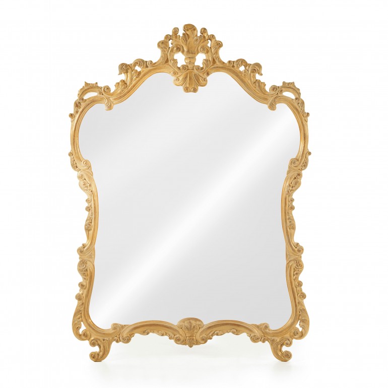 baroque style wood mirror leontide 3569