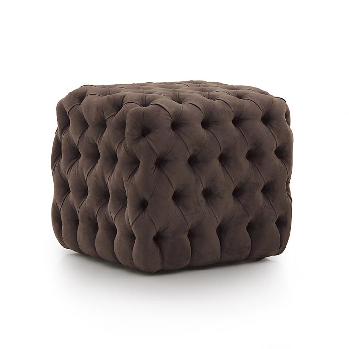 baroque style wooden ottoman