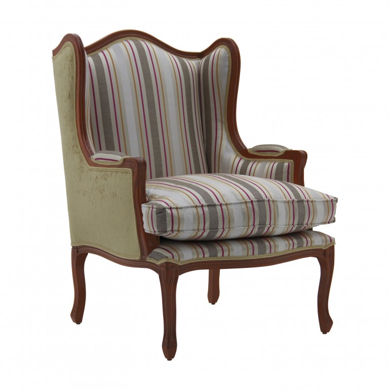 classic style wooden armchair