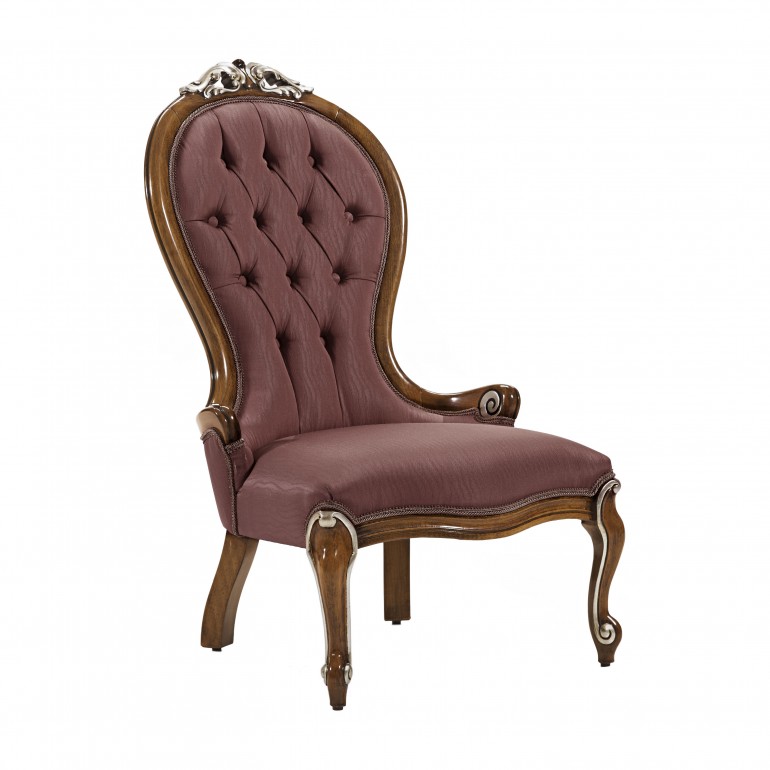 classic style wooden armchair