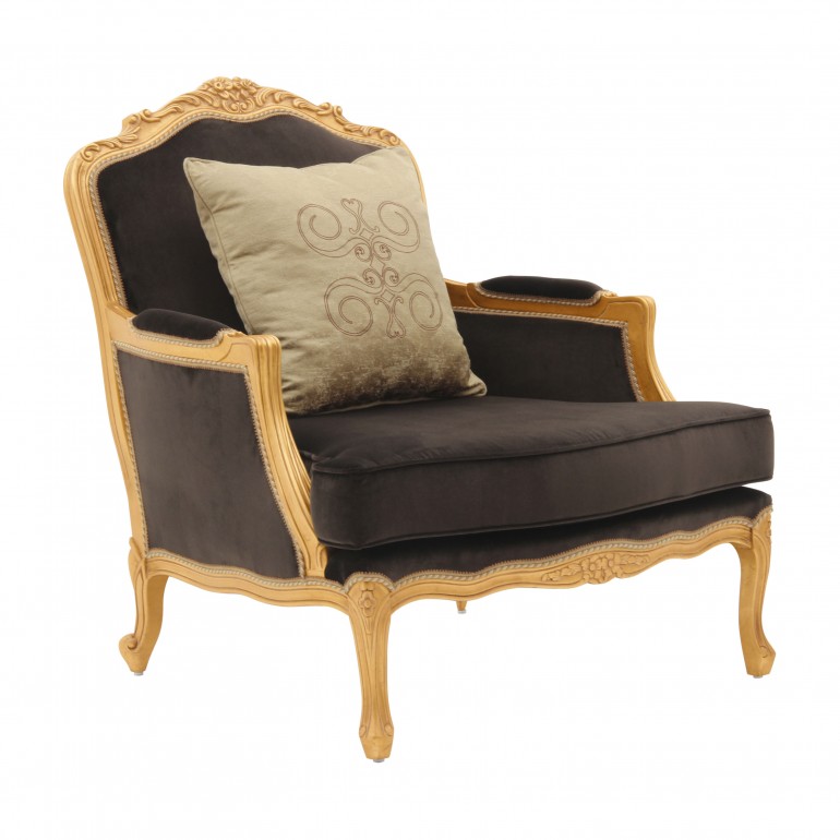 classic style wooden armchair