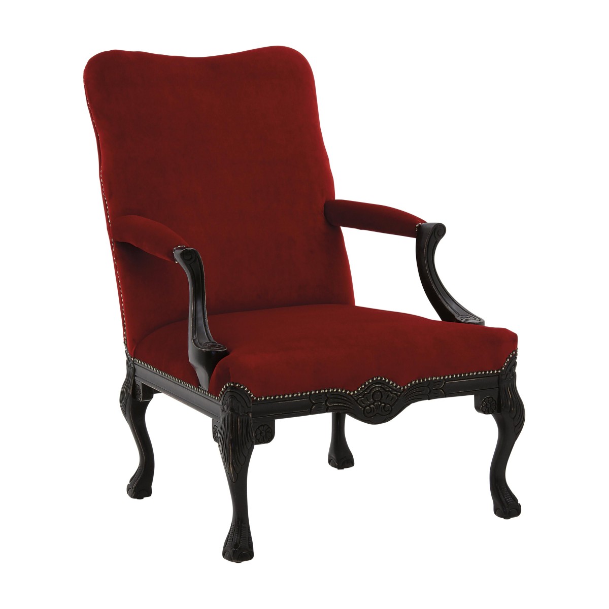 classic style wooden armchair