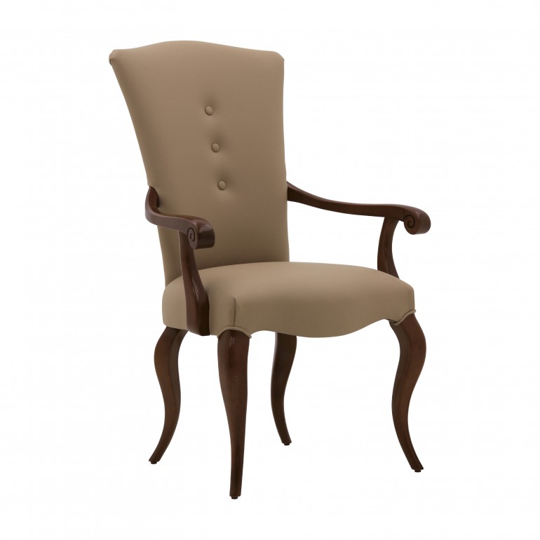 classic style wooden small armchair