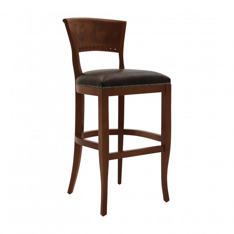 classic style wooden barstool