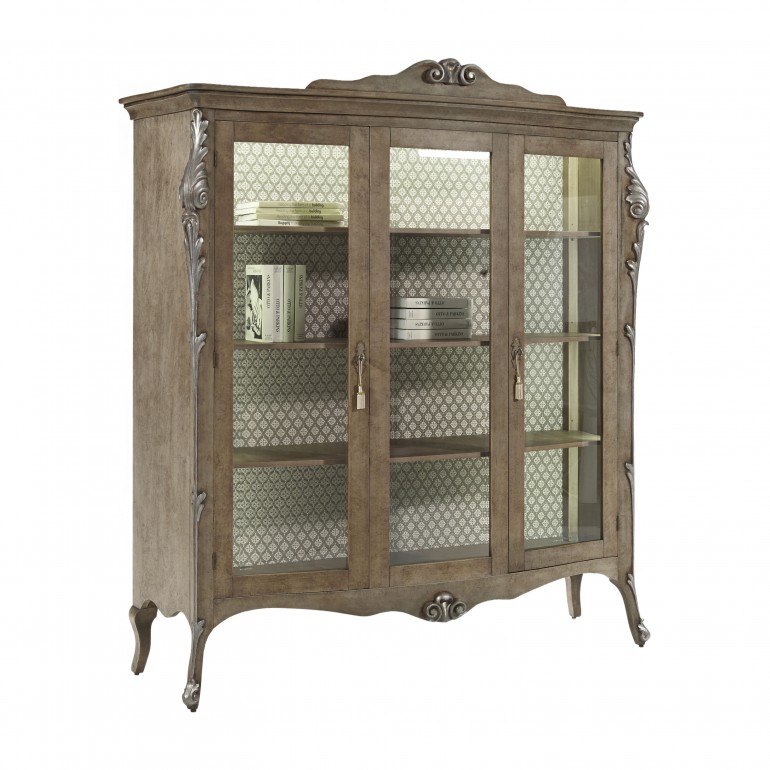 venetian style wooden display cabinet