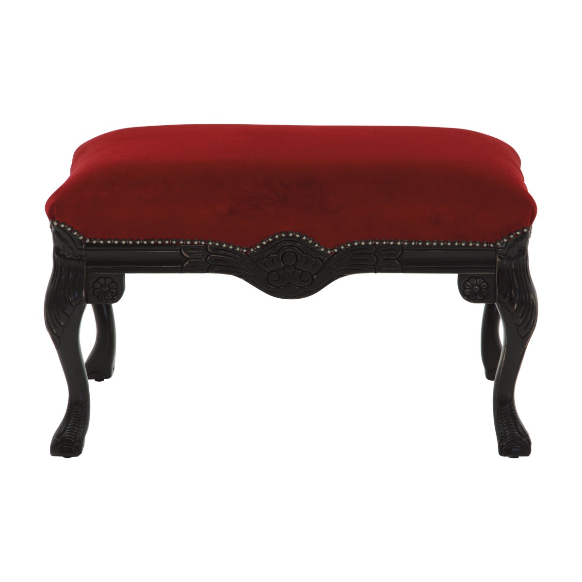 classic style wooden ottoman