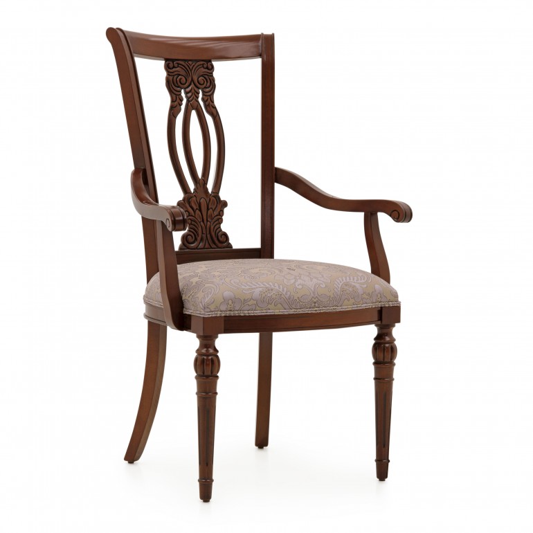 classic style wood armchair auge 5222