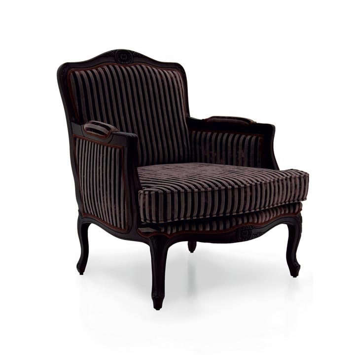 classic style wood armchair cloe 6966