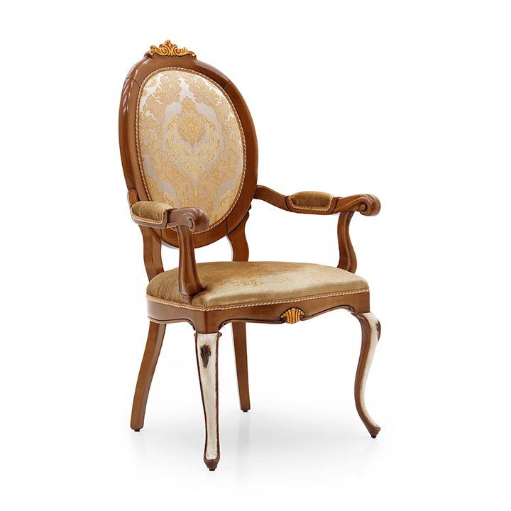 classic style wood armchair flaubert 82 3223