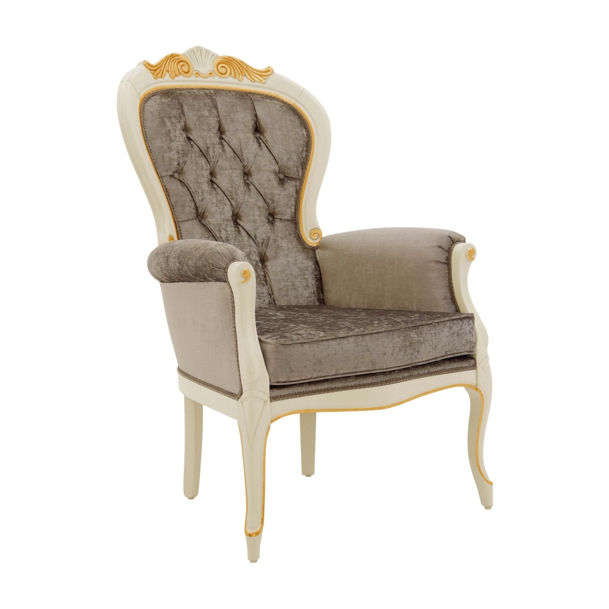 classic style wooden armchair