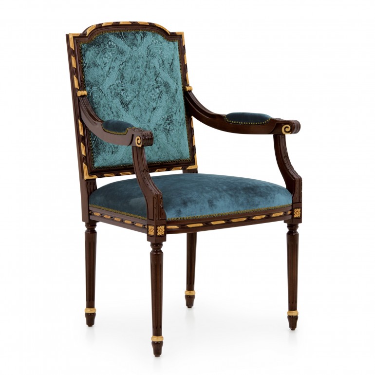 classic style wood armchair ginevra 2055