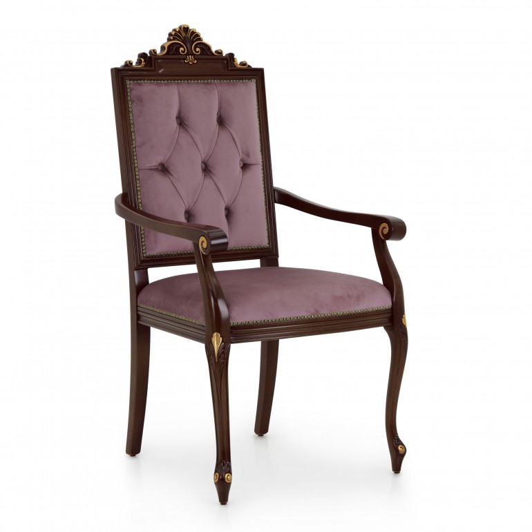 classic style wood armchair marilyn 5727