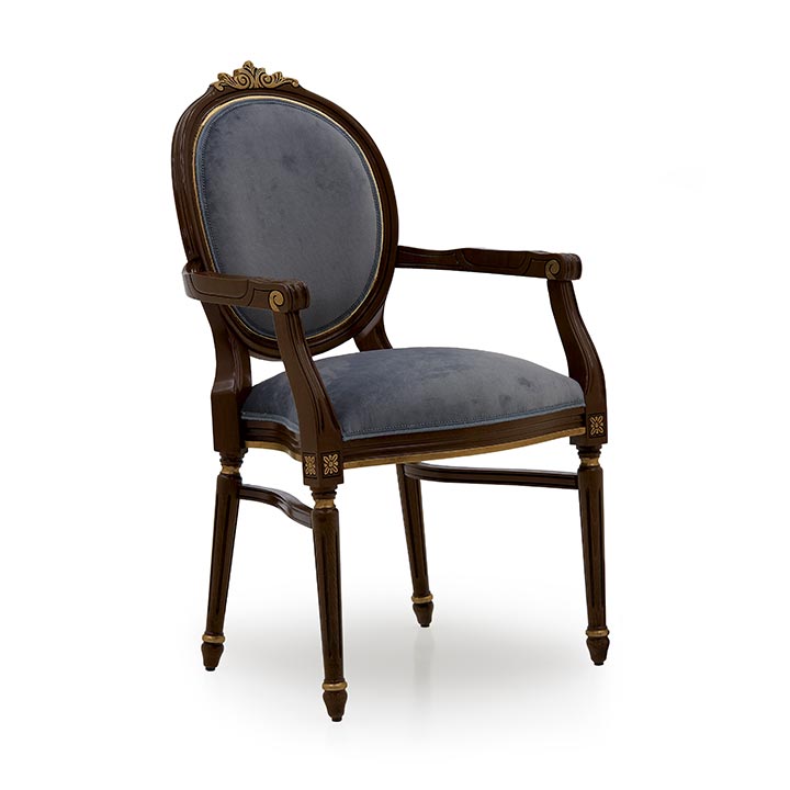 classic style wood armchair savoia b 4156