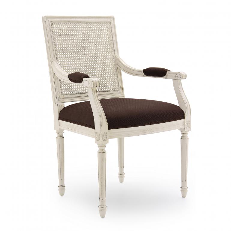 classic style wood armchair settecento 104