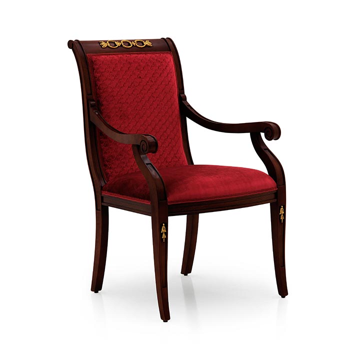 classic style wood armchair torino c 6700