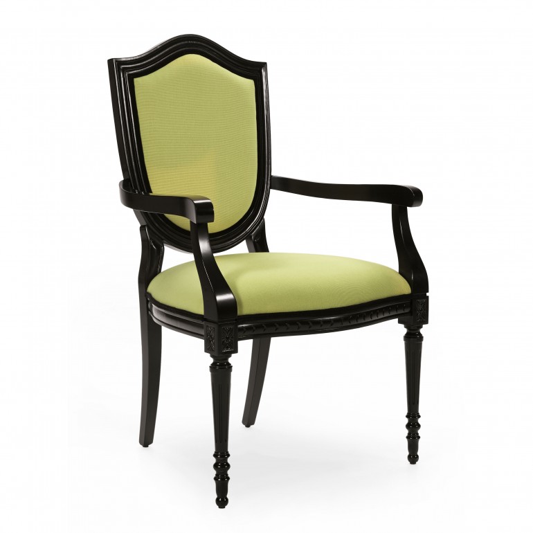 classic style wood armchair violino 8898