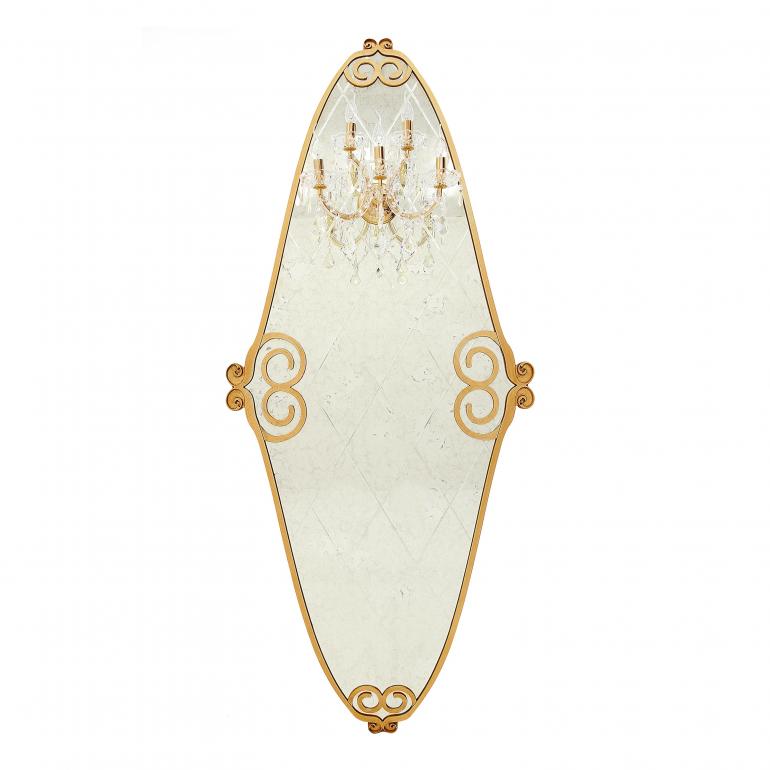 classic style wood mirror sette 7842