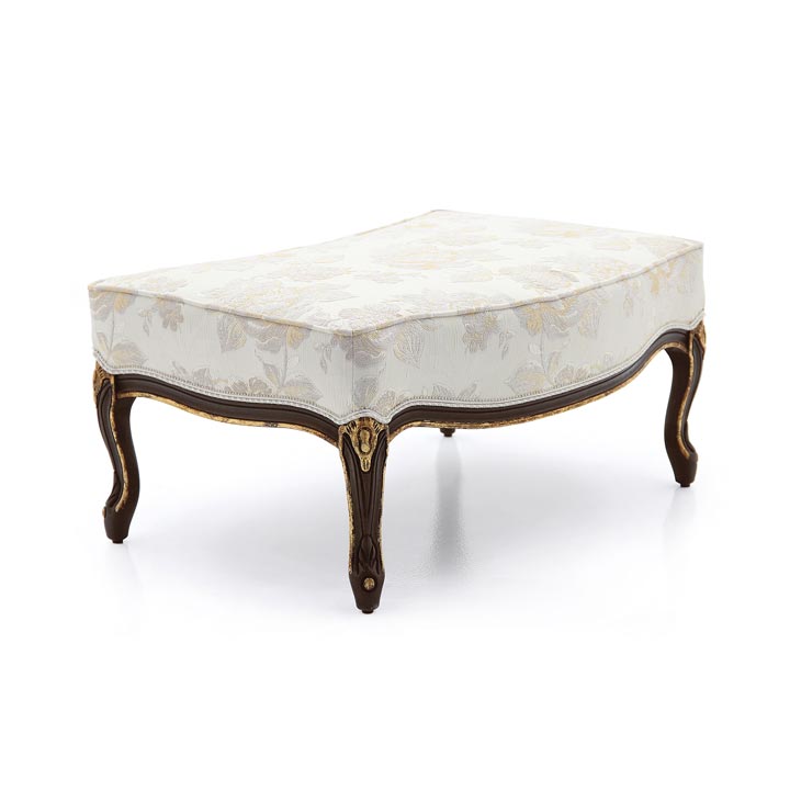 Classic Style Ottoman Made of Wood Vienna Sevensedie