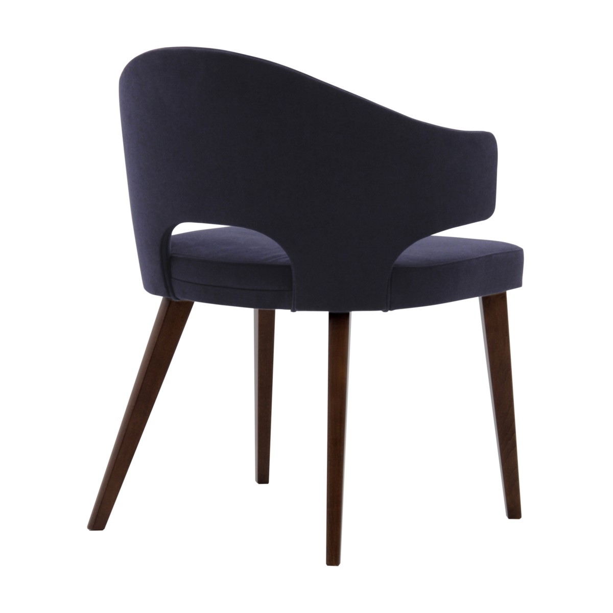 contemporary italian wood purple armchair eva1 9155