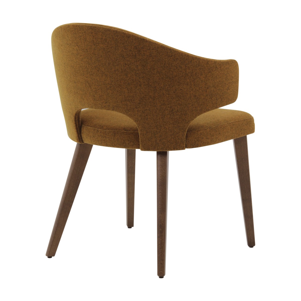 contemporary italian wood yellow armchair eva1 4775