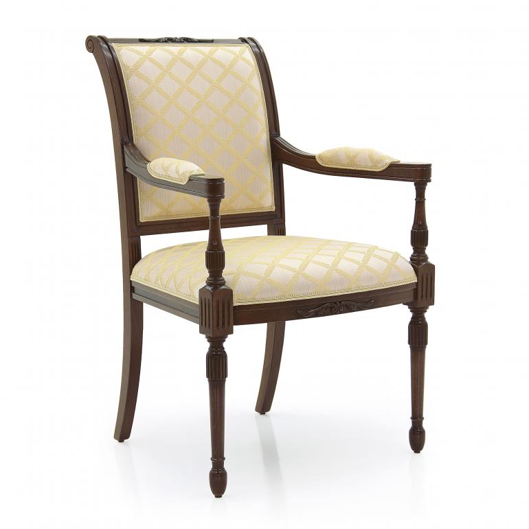 empire style wood armchair salgari 764