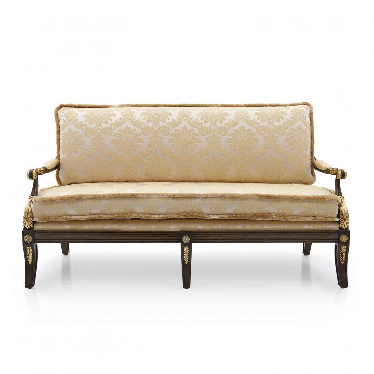 empire style wood sofa minerva 8143