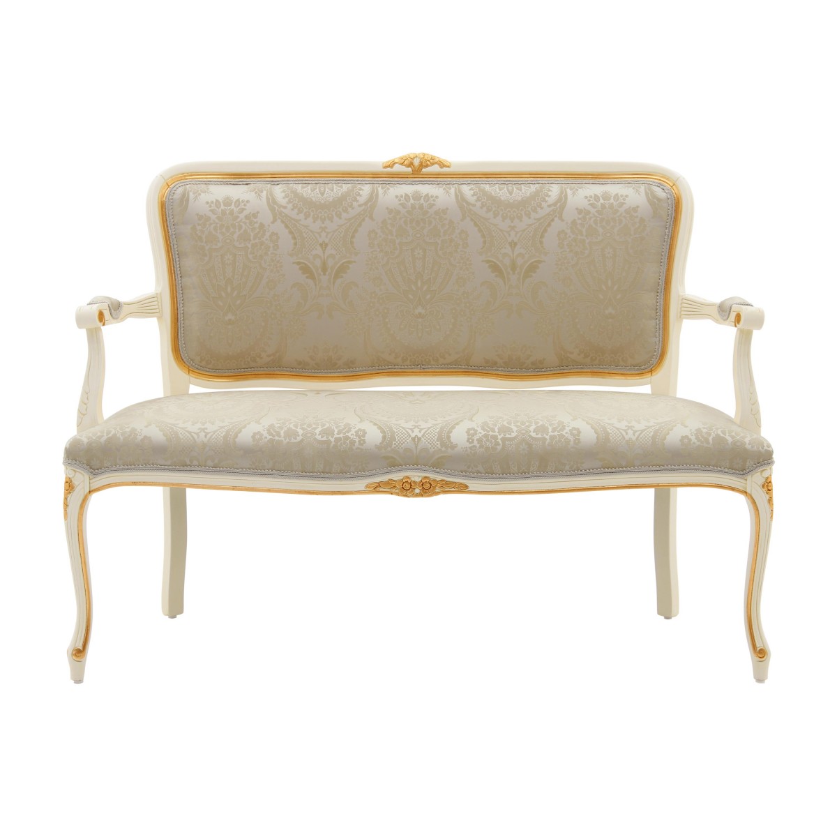 louis xv style wooden sofa 