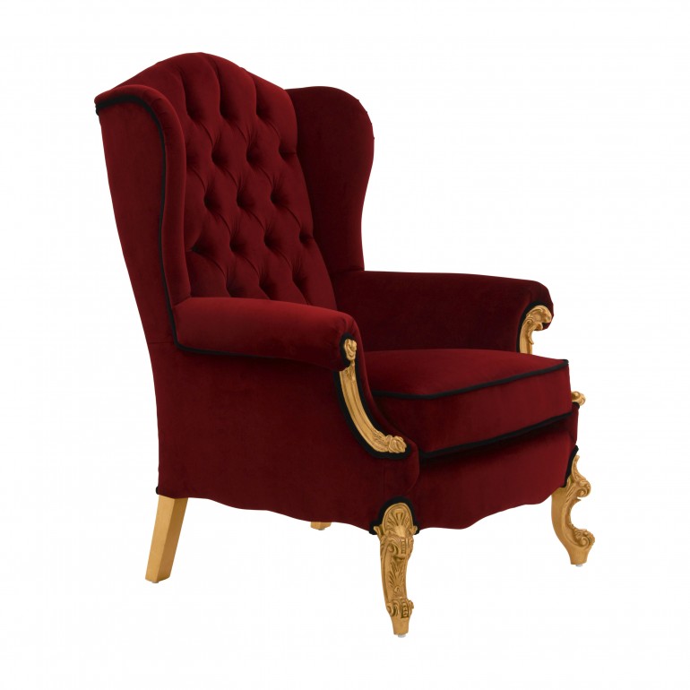 classic style wooden armchair