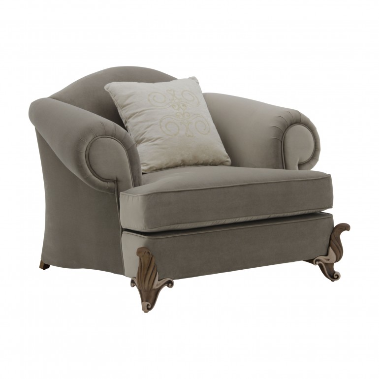 classic style wooden armchair