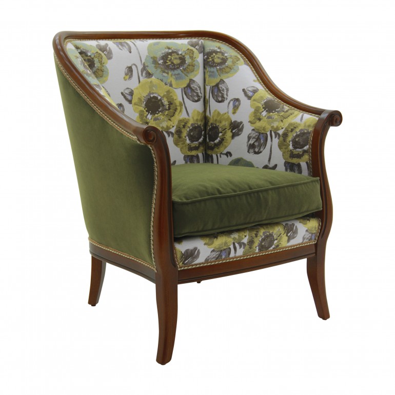 classic style wooden armchair 