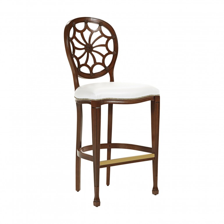 classic style wooden barstool