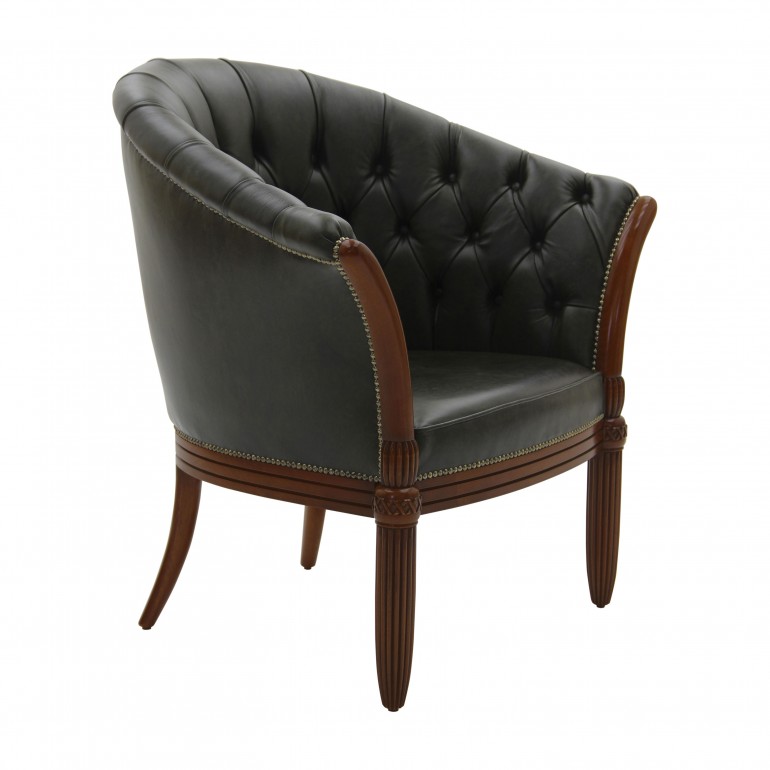 poltrona legno stile classico