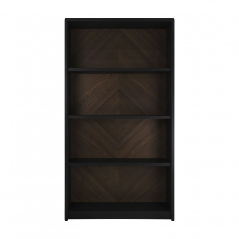 contemporary style bookcase with wood structure 