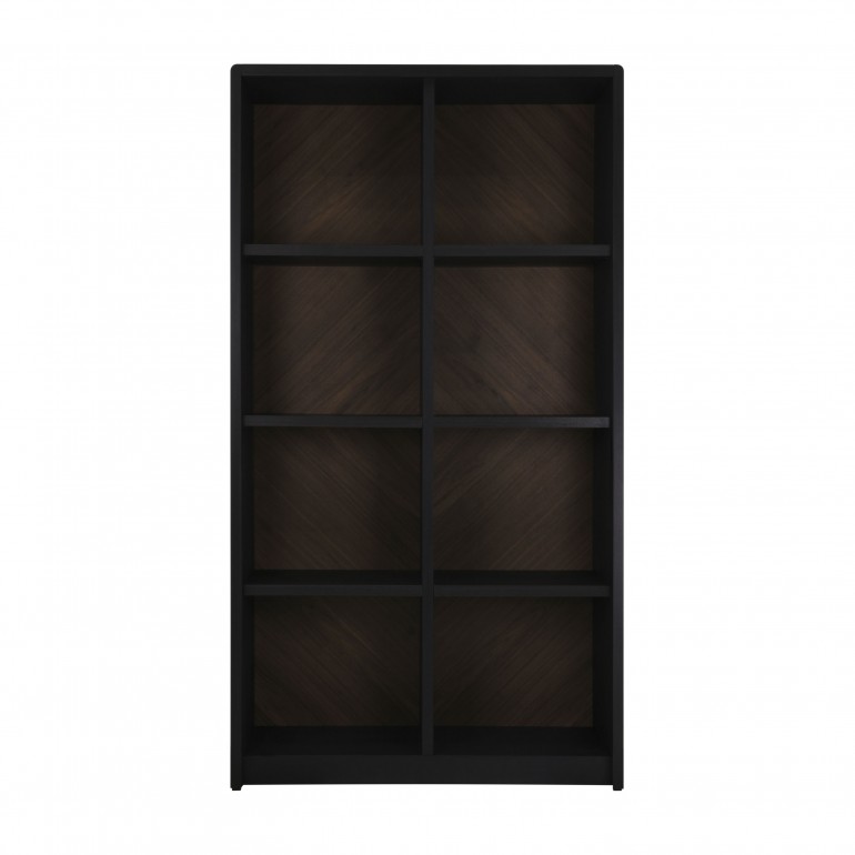 contemporary style bookcase with wood structure 