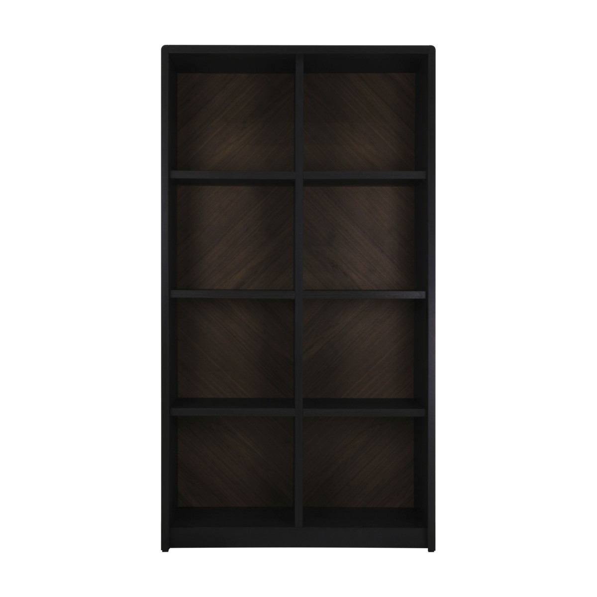 contemporary style bookcase with wood structure 