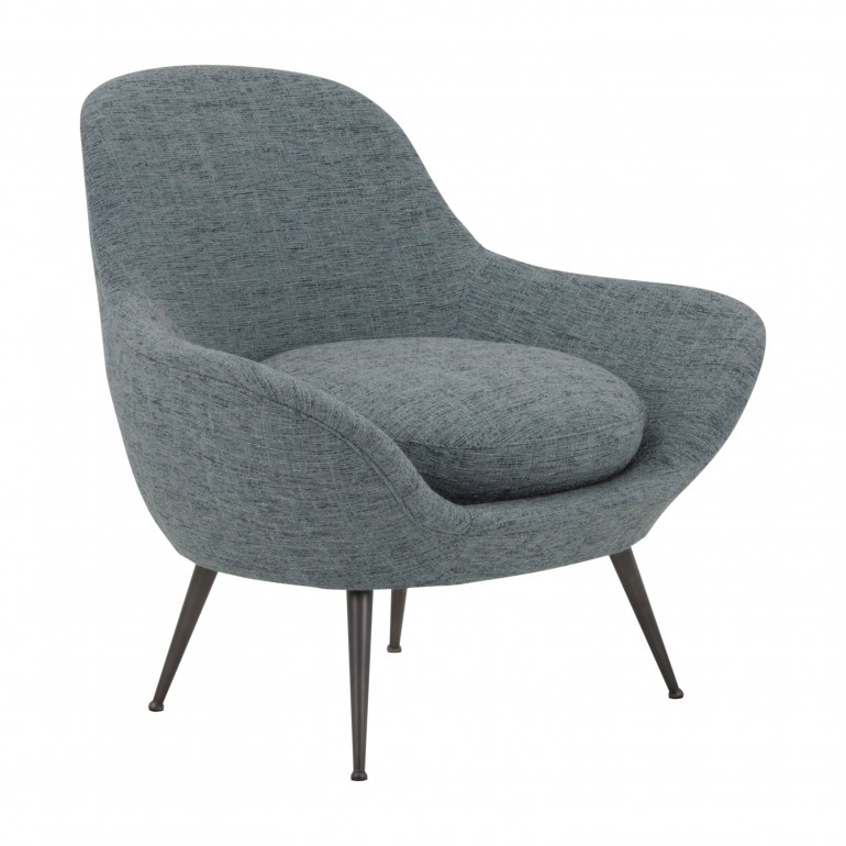 contemporary style fabric armchair 